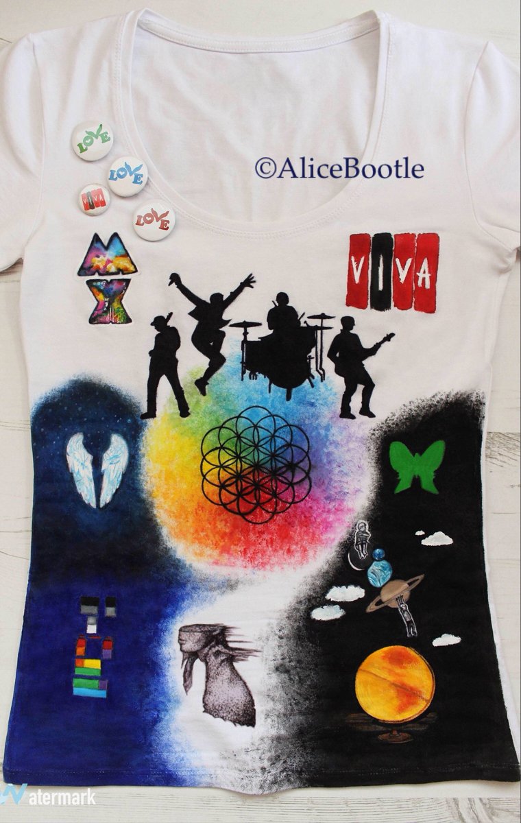 AliceBootle's tweet image. Thank you SO much to everyone who shared my wee t-shirt design :') Feeling very overwhelmed &amp;amp; grateful 💕 @coldplay