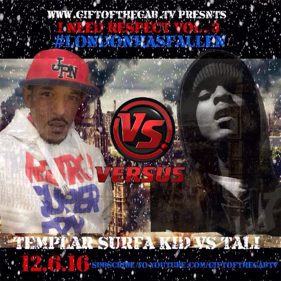 snupeholditdown's tweet photo. TEMPLAR SURFA KID VS TALI 

DROPPIN ON @GIFTOFTHEGABTV 12.6.16 #GOTG #INEEDRESPECT3 #LONDONHASFALLEN https://t.co/JIQH8AuspP