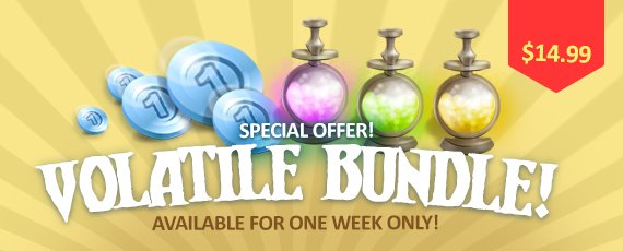 5pg_DotD's tweet photo. More potions and more PC --- for less!
Grab a Volatile Bundle today! #DotD https://t.co/H0tMuWdki9