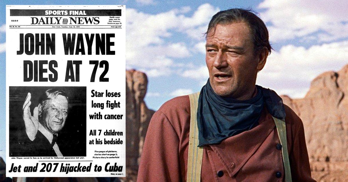 De Quoi Est Mort John Wayne New York Daily News on Twitter: "FLASHBACK: Cinematic icon John Wayne