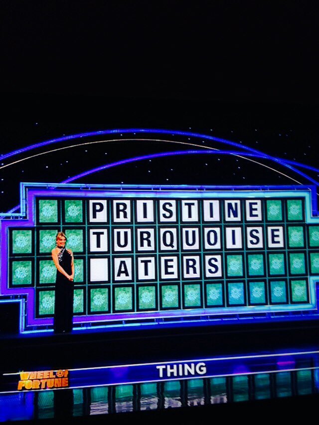 BillySpeckman's tweet photo. Haven't played @WheelofFortune in 15 years on color TV I may wait another forever #couldntsolve @TheSpecktator https://t.co/fUAsLlXHcA
