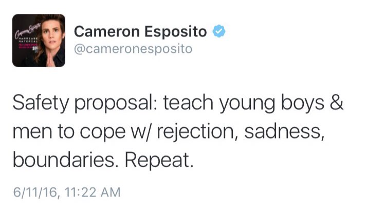 Cameron Esposito tweet media