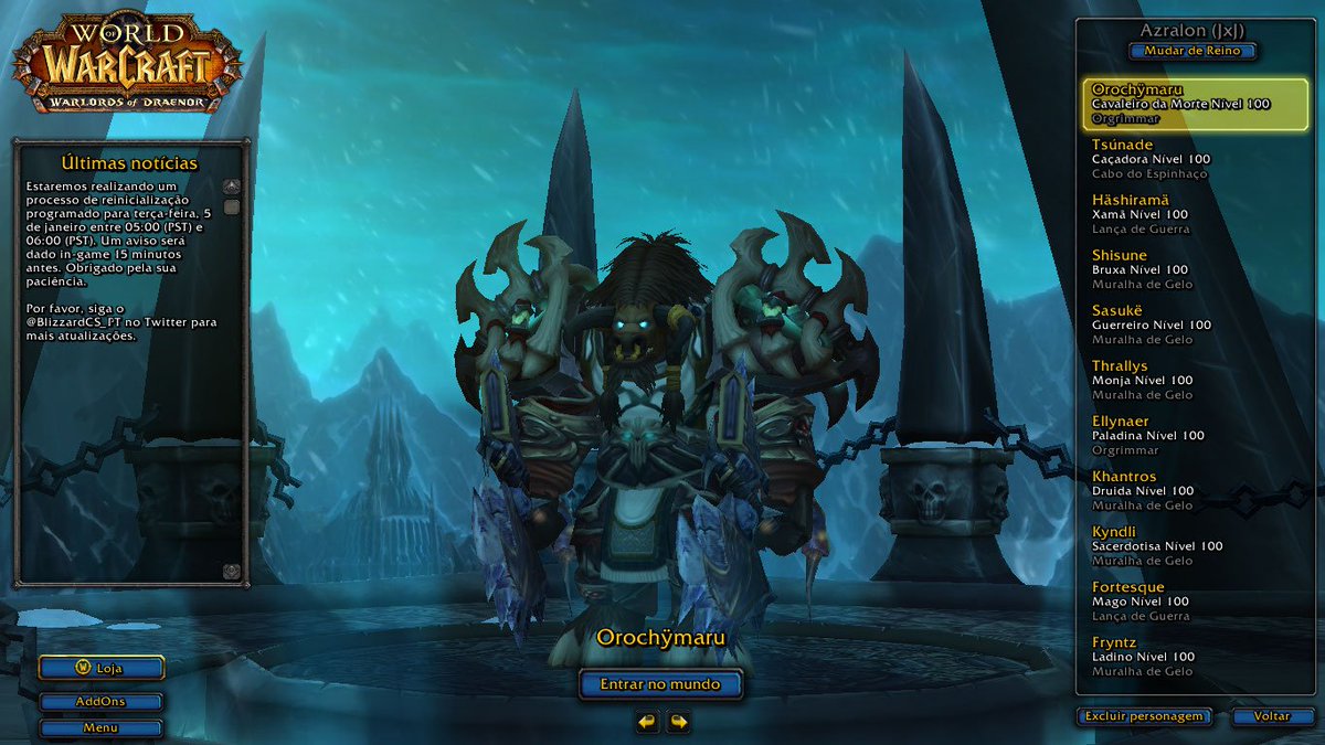 SylvanasHorde's tweet photo. #WoWCopaAmerica Apesar de não ter time Horda, meu amor pela Horda e INFINITO, FOR THE HORDE !!!. Todos lvl 100 ! https://t.co/giGvOcG8Mf