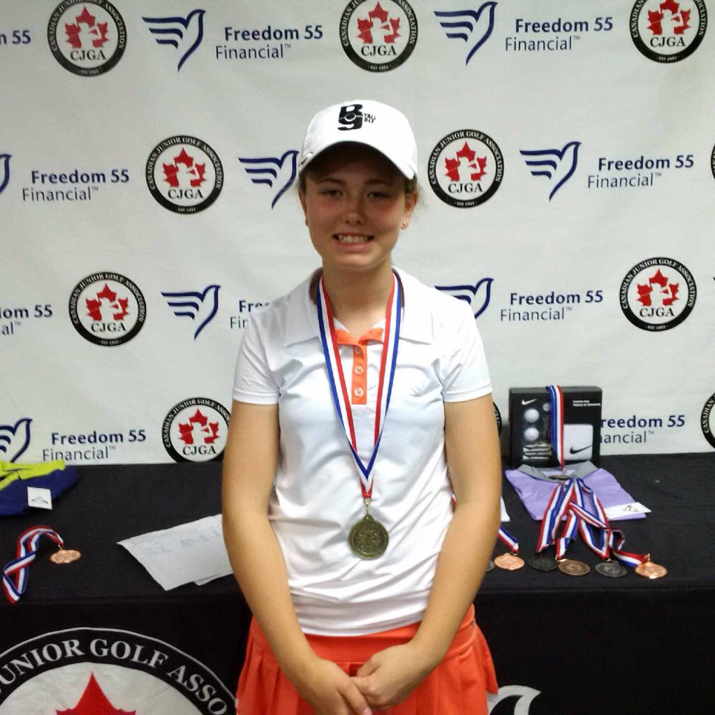 SWINGApparel's tweet photo. Sarah Gallagher wearing SWING for her impressive win at the U.S Kids World Championship Qualifier. @USKidsGolfFDN https://t.co/8Jqh7m2WC9
