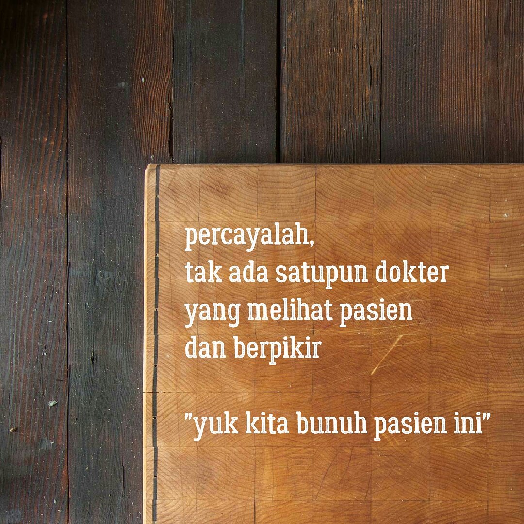 KoasRacun's tweet photo. Menanggapi berita viral ttg dokter yang dianggap membunuh pasiennya... https://t.co/SbTjojv4pA