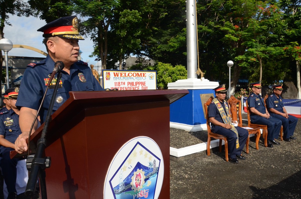 PRO5 Celebrates 118th Philippine Independence Day <a href="/pnppio/">Philippine National Police</a> @PNP_PCRG @PNP_PCRG <a href="/PNP_TCDS/">Danilo Constantino</a>