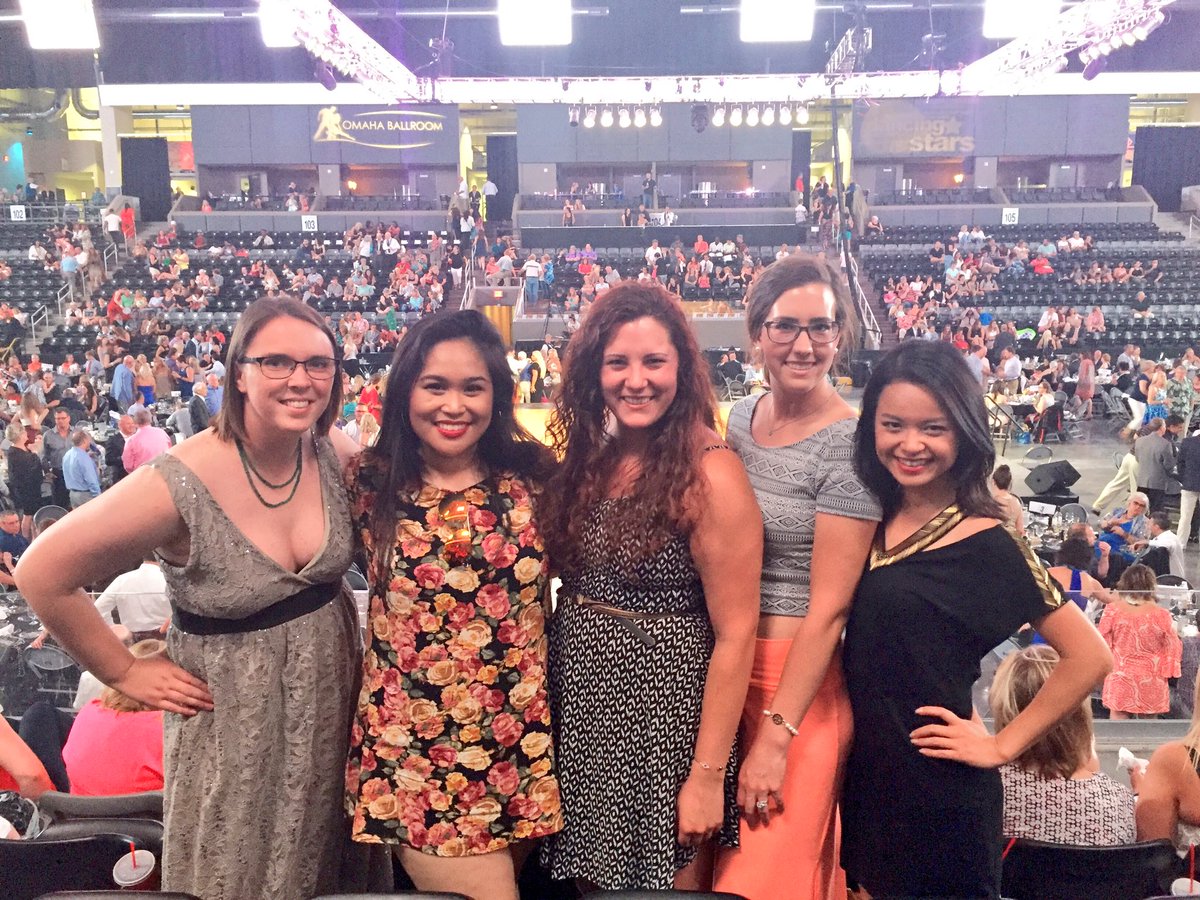 ChinhDoan's tweet photo. With @TriDelta cheering on @SJDesignsOmaha @ Dancing w/ Omaha Stars! @ralstonarena  @AngelsAmong_Us @SunshineKidsOrg https://t.co/Nfh9KJNjtE