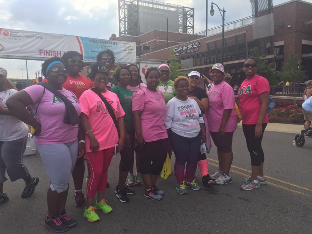 PsiXiOmega's tweet image. PSi Xi Omega at the AHA Heart Walk #TargetII #HealthPromotion #Stroke&amp;amp;HeartDiseaseAwareness