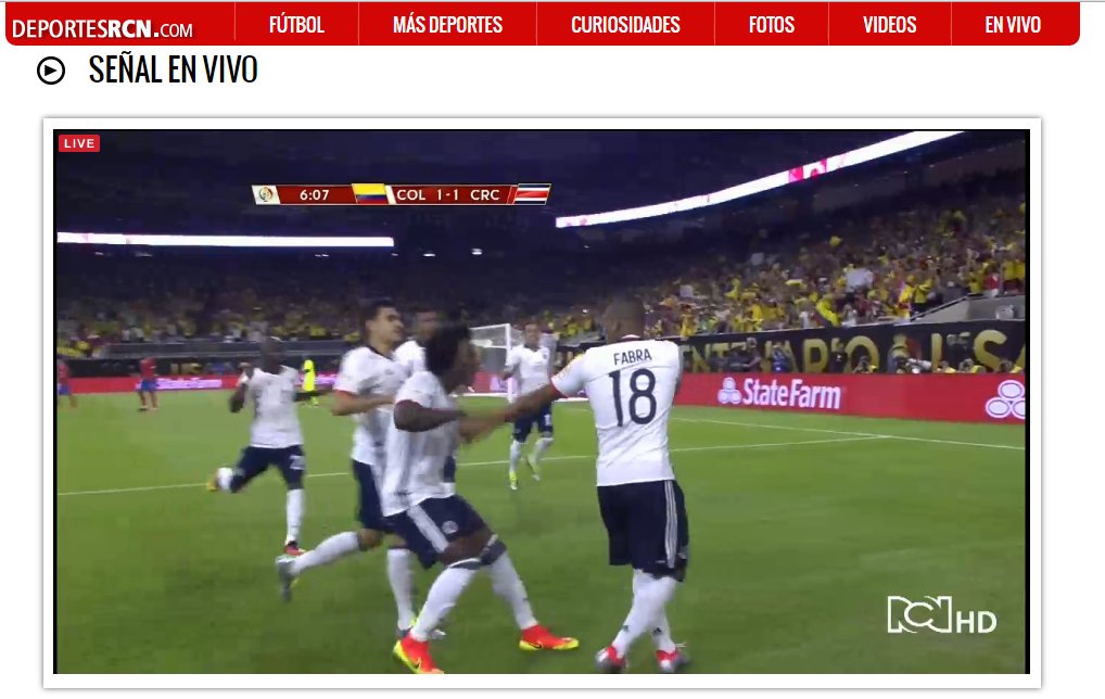 DeportesRCN's tweet photo. ¡GOOOOOL! #ColombiaGritaGol COL 1 - 1 CRC ⚽️ ¡Empata Frank Fabra para la Tricolor! https://t.co/BofRcEvYvE https://t.co/uouvERHVDa