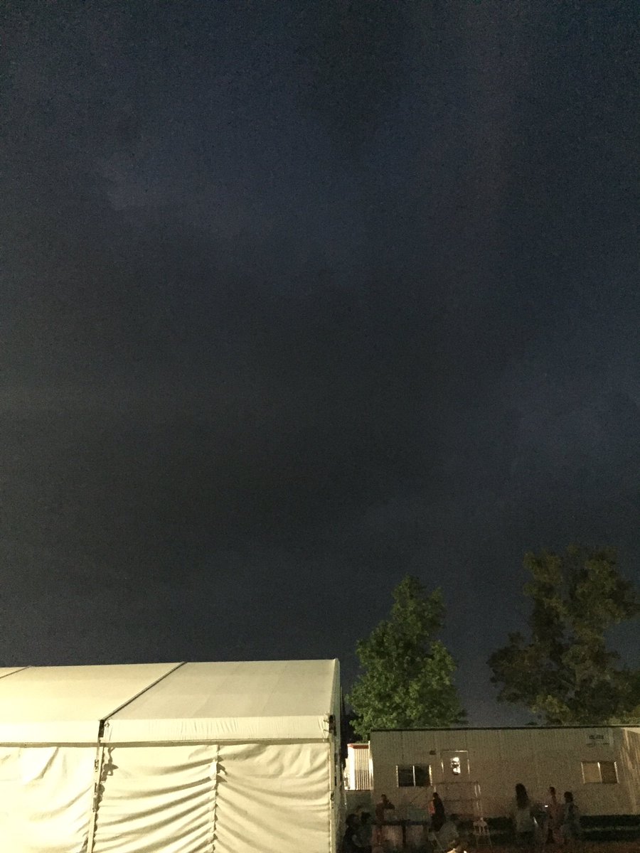 siriusxmu's tweet photo. The weather here at @Bonnaroo is a little rough so the show has been paused until the storm passes. Stay tuned! https://t.co/EiY4OcWgaG