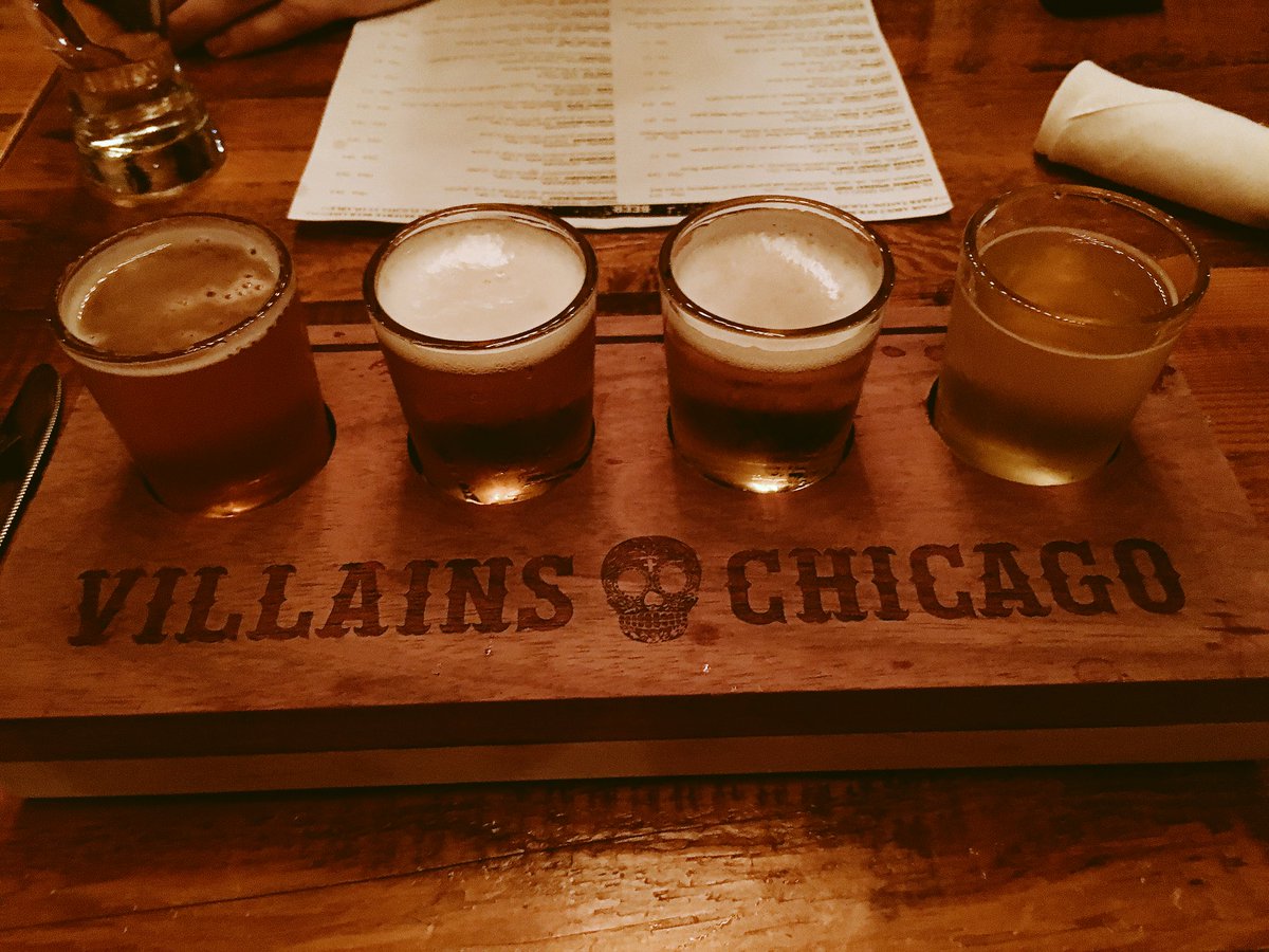 Beer flight.#ChicagoWeekend