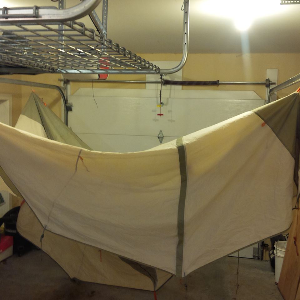 DawnMacNeill's tweet photo. @guidingmosaic16  #GuidingMosaic #program GM pre-packing = post waterproofing tent airing https://t.co/fDhN7m2lLP