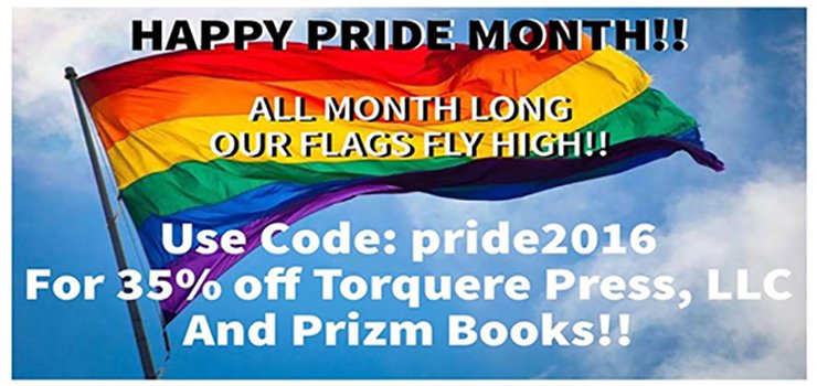 KristiBoulware's tweet photo. All month long through July 4th you can get 35% off all Torquere Press, LLC and Prizm Books!! https://t.co/mGKSjb8fwf