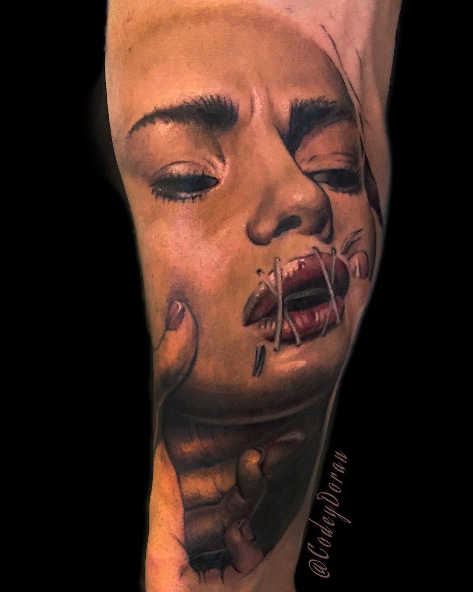 CodeyDoran's tweet image. The start of some thing new. #color #realism #tattoo. My favorite stuff to do.