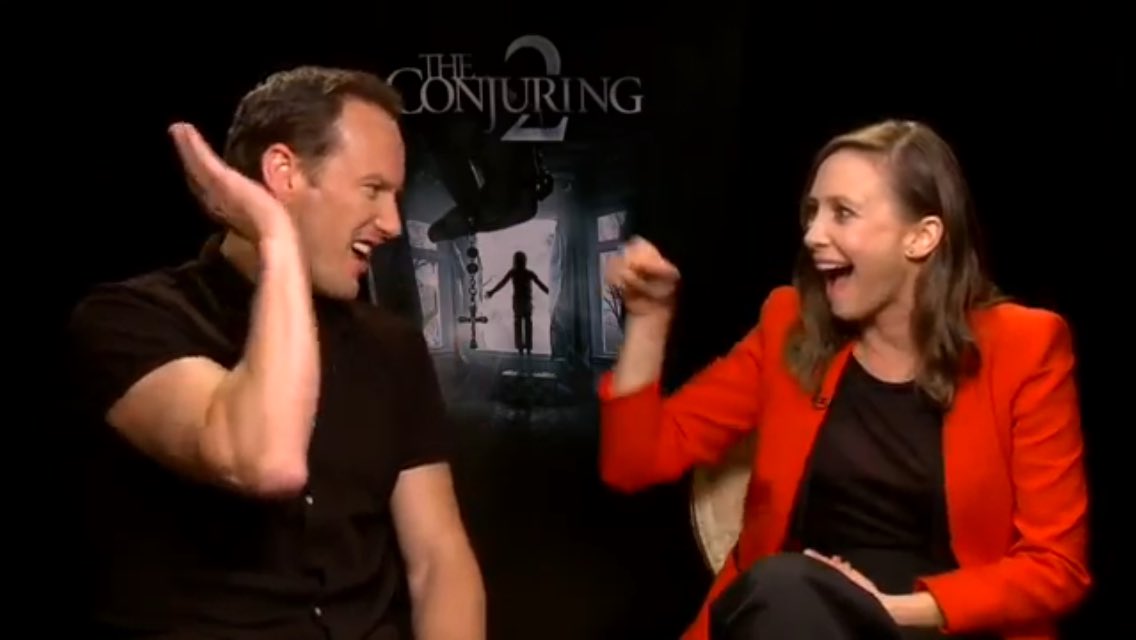 JamesWanHorrors's tweet photo. Dorks 😂 #TheConjuring the love for their characters is what makes me love the Conjuring movies 👻 https://t.co/ZRoFalTb3g