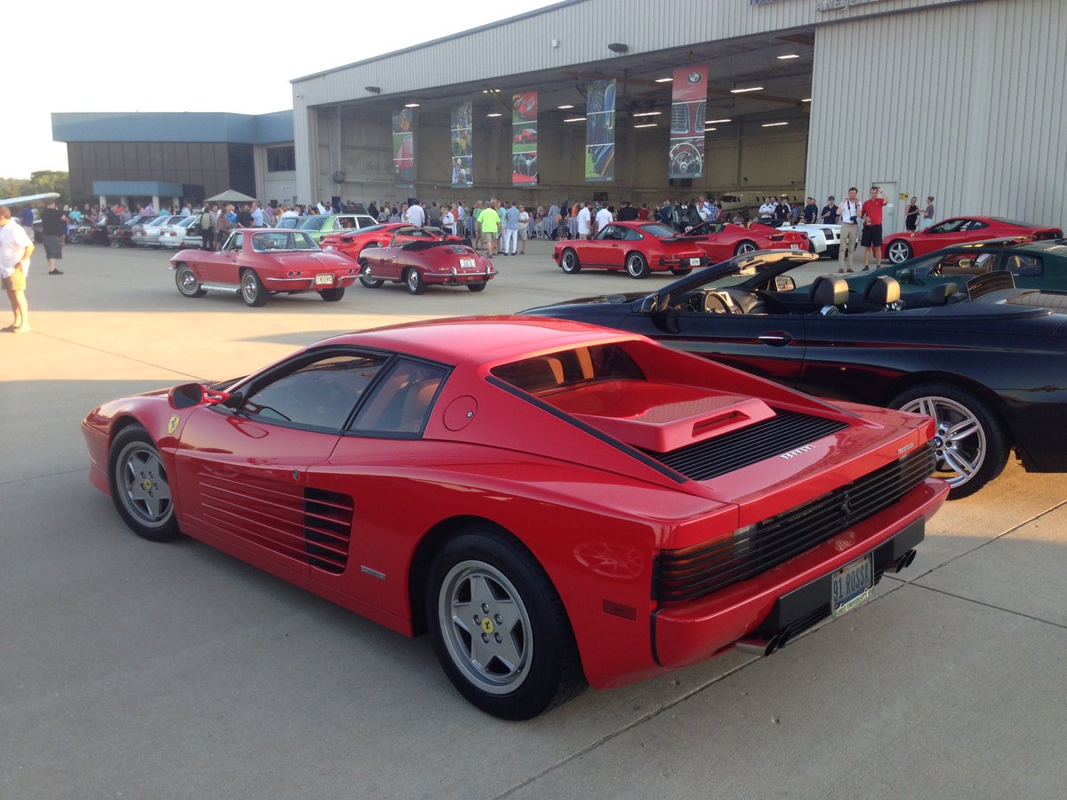 CincyConcours's tweet photo. Good times at #aultparkconcours hangar party tonight! https://t.co/Ko8QJhm5qK
