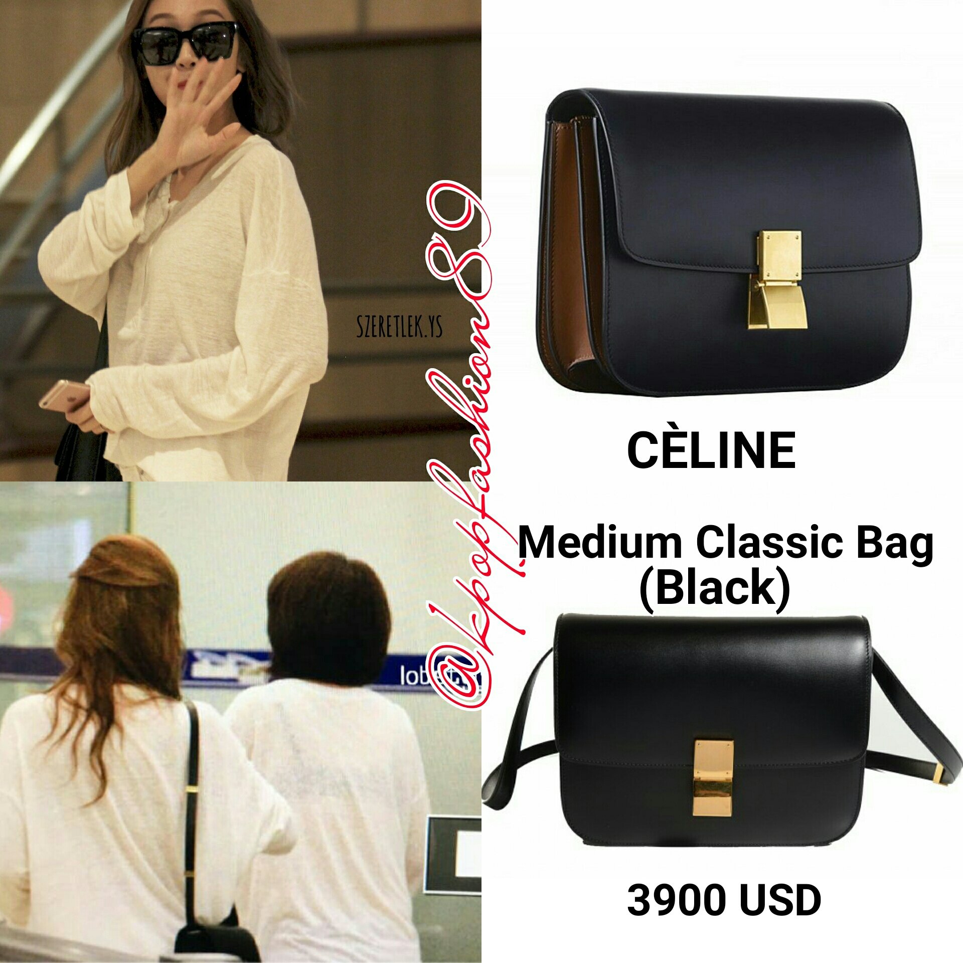 jsy fashion on X: 160707 Hong Kong Airpot CHANEL: Small Trendy CC Flap Bag  (Black), $5600  #JessicaJung   / X