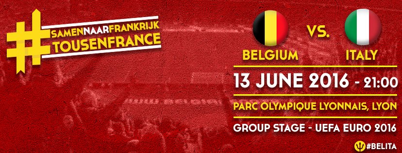 Matchday-1 ! Tomorrow vs Italy. Looking forward to kick-off our #Euro2016 adventure ! #tousenfrance