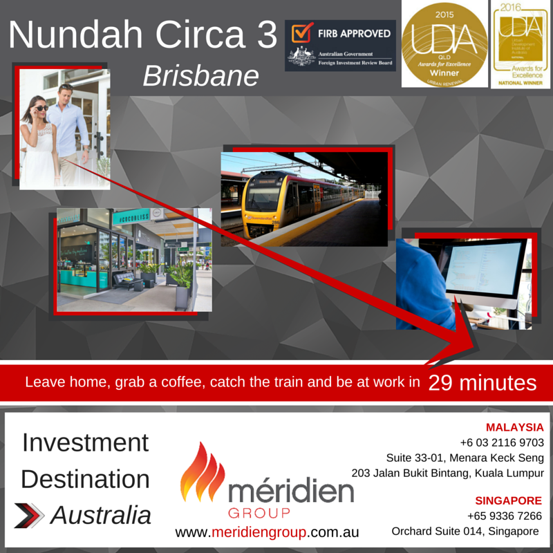 MeridienAsia's tweet photo. #MeridienExclusive, #Brisbane - From your front door to the office (with #coffee!) in 29mins. #InvestinAustralia https://t.co/c6o9JumlgG