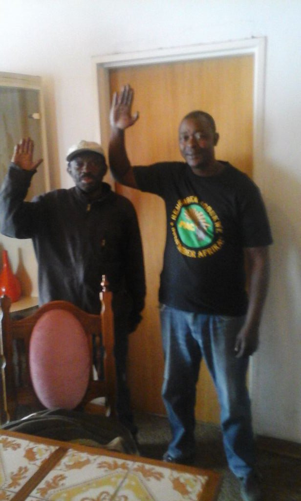 KALATSHIPU's tweet photo. PAC members Mzwandile Bopheka and Mike Lebetsa rededicating themselves to fhe PAC CAUSE. https://t.co/NzWWrh5Nbo