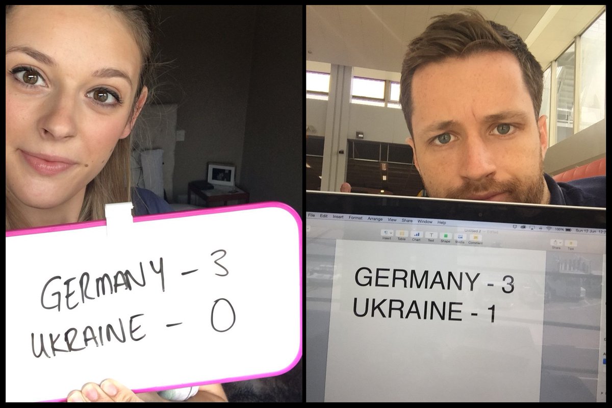 SpencerOwen's tweet photo. .@alexosipczak beating me 4-2 in our #EURO2016 predictions! (3pts for correct score, 1 for result) Need a big day! https://t.co/hFTxLvSurl