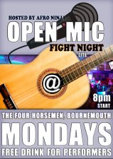 BournemouthGigs's tweet photo. Open Mic Fight Night Lite - The Four Horsemen's popular Open Mic Night hosted by Afro... https://t.co/JV3sZjvvk1 https://t.co/sfM2RNGwHi