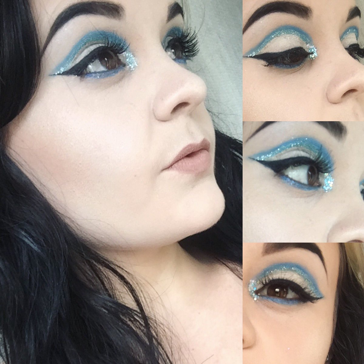 _Alex_Chapman's tweet image. Close of up yesterday's cutcrease using @Illamasqua #spirit palette and some #glitter #illamafia @JulianKynaston