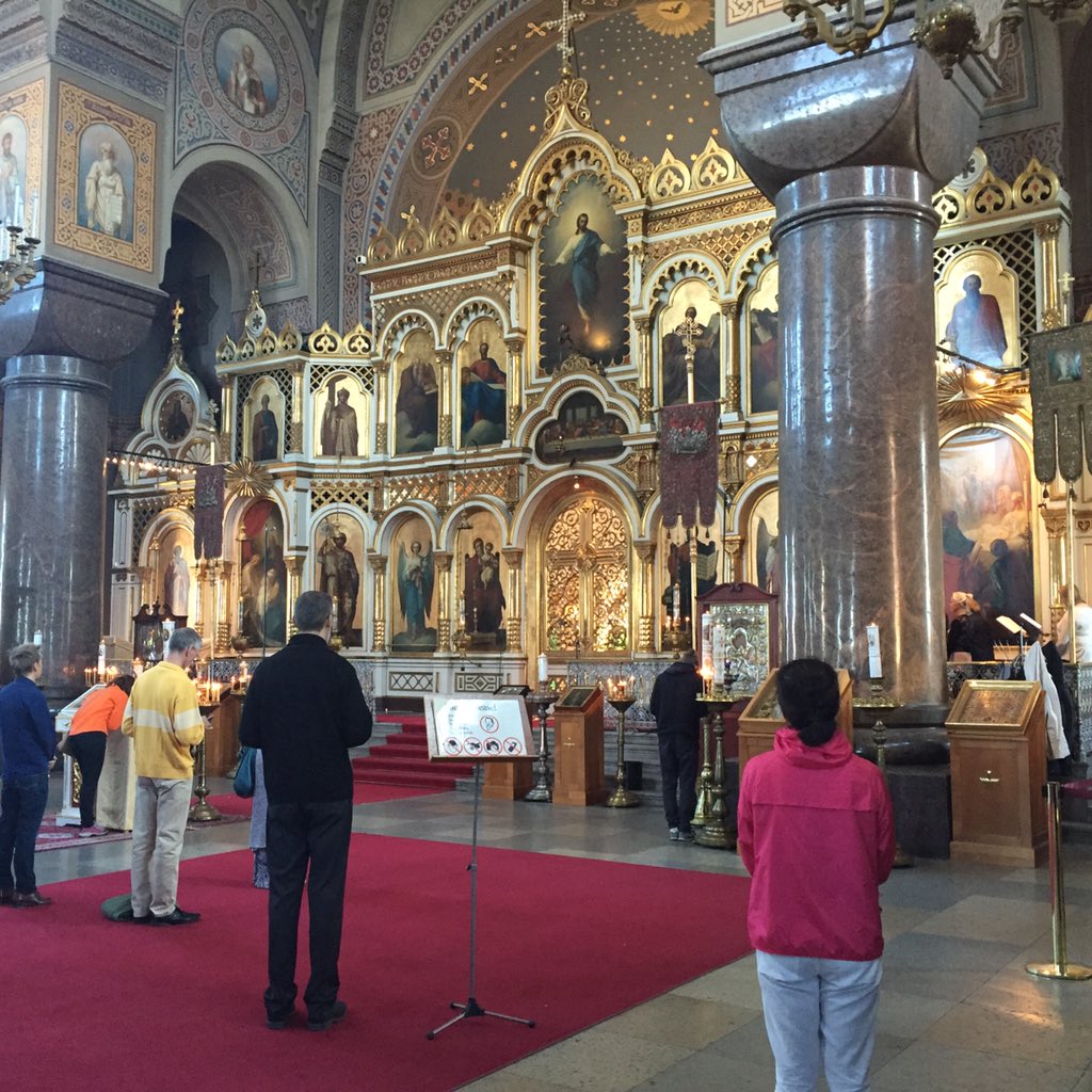 WSCFEurope's tweet image. We have attended a beautiful #Orthodox liturgy feat priest ordination at #Uspenski Cathedral in Helsinki. #ECEN2016