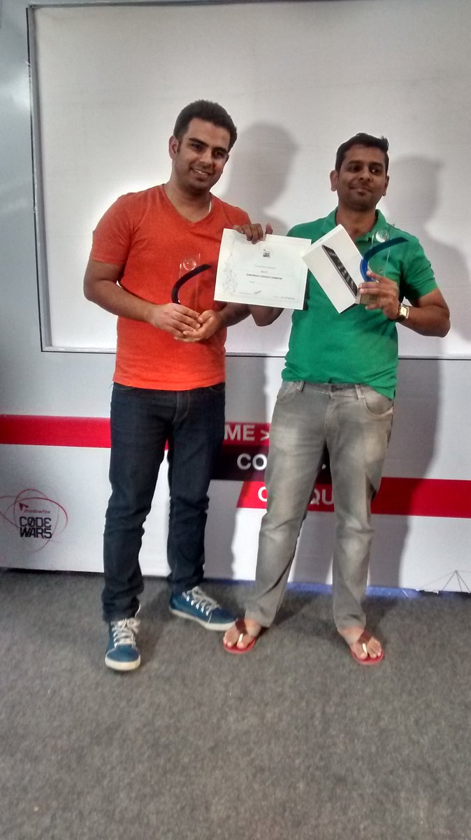 skillenza's tweet image. Presenting Shadowfax Code Wars winner teams 
Team Phoenix and Team Phoenix Sunil 
#shadowfaxcodewars #venturesity