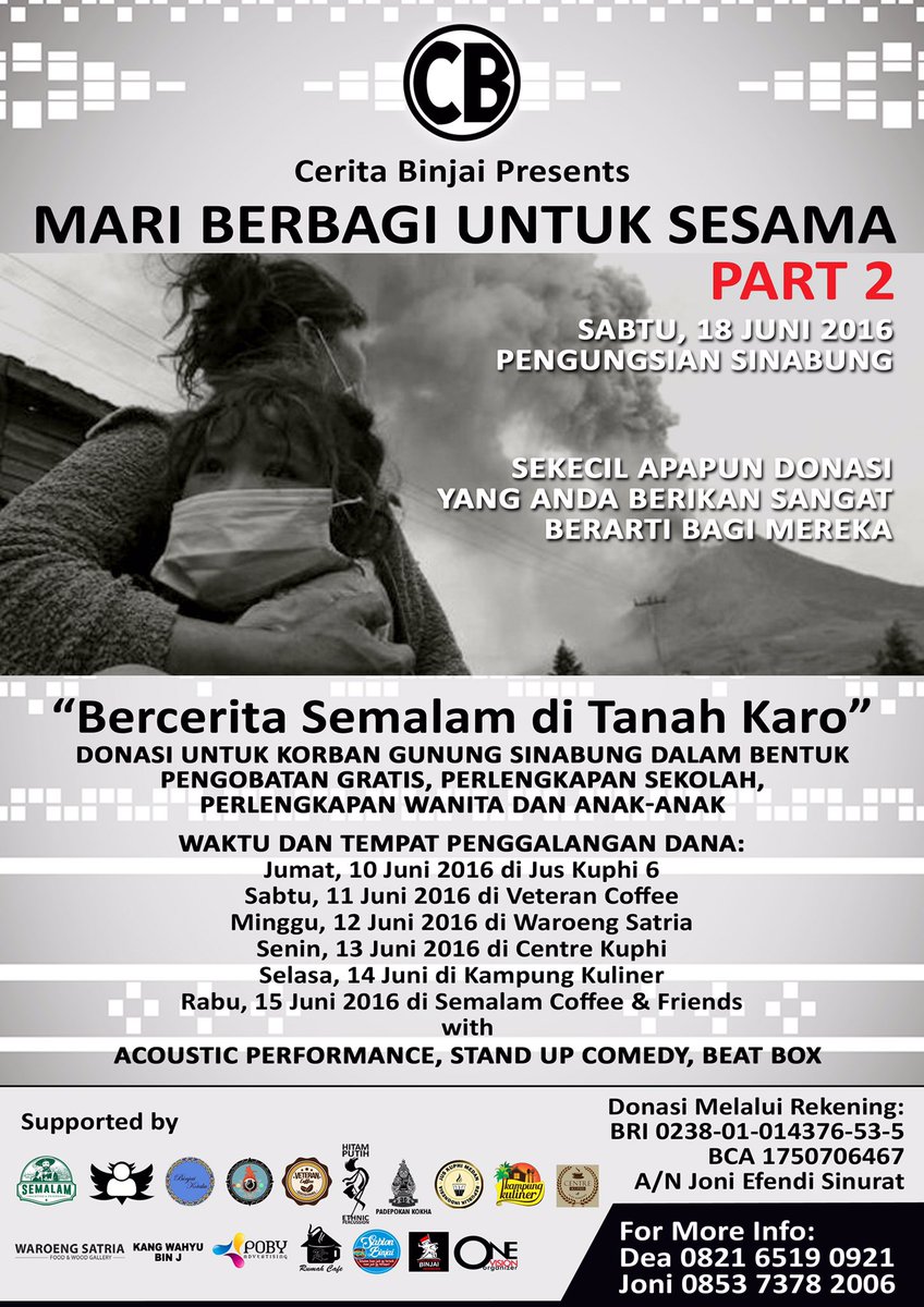 Yuk merapat ke waroeng satria, kita donasi sambil akustikan. #mariberbagi #mariberamal2