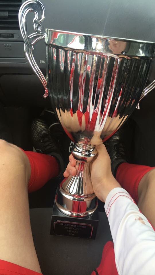 DUFC2002's tweet image. Great day for the boys at the Drumchapel United tournament yesterday 1st of many silver wear for the lads #DUFC🔴⚪️