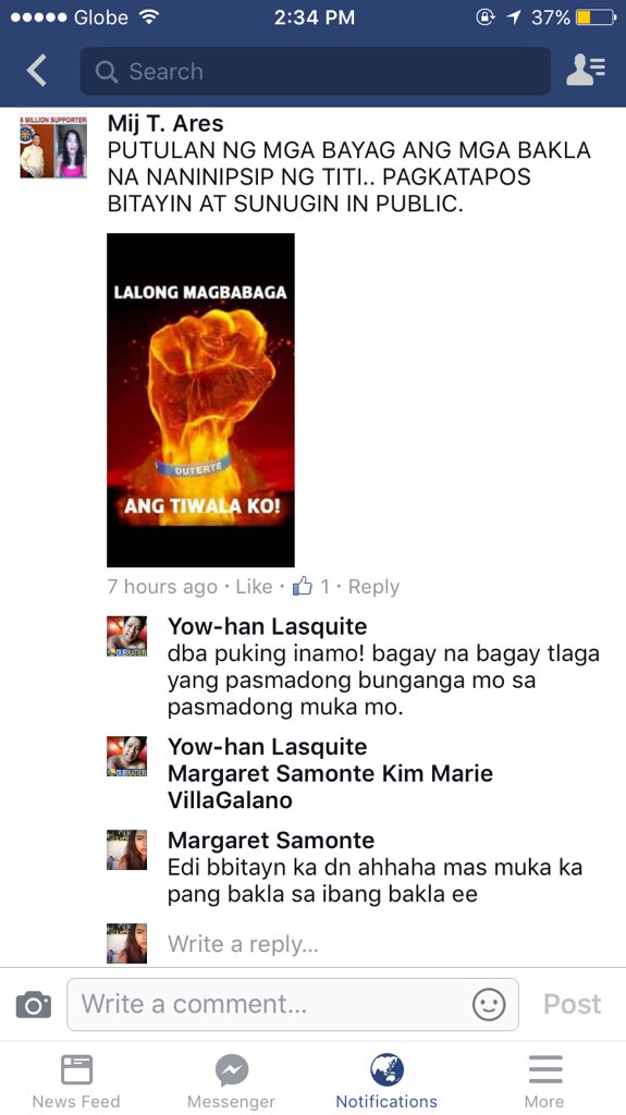 marge_samonte's tweet photo. When being die hard fan and winning gives u the THINKING AND guts to act asshole and powerful #thisIsThePROBLEM https://t.co/HVsHxlV4GR