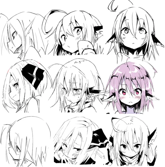 自分用に作った角度集
みすちーとルーミアちゃんが混じってますが… 