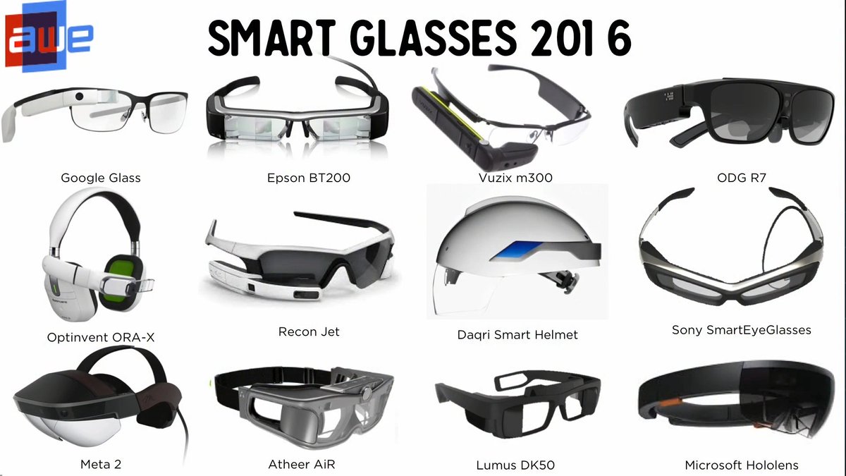 andibeka's tweet photo. #GGlass #BT200 #VuzixM300 #ODGR7 #Optinvent #ReconJet #Daqri #SmartEyeGlasses #Meta2 #AtheerAiR #LumusDK50 #HoloLens https://t.co/sZLLvkRJaC