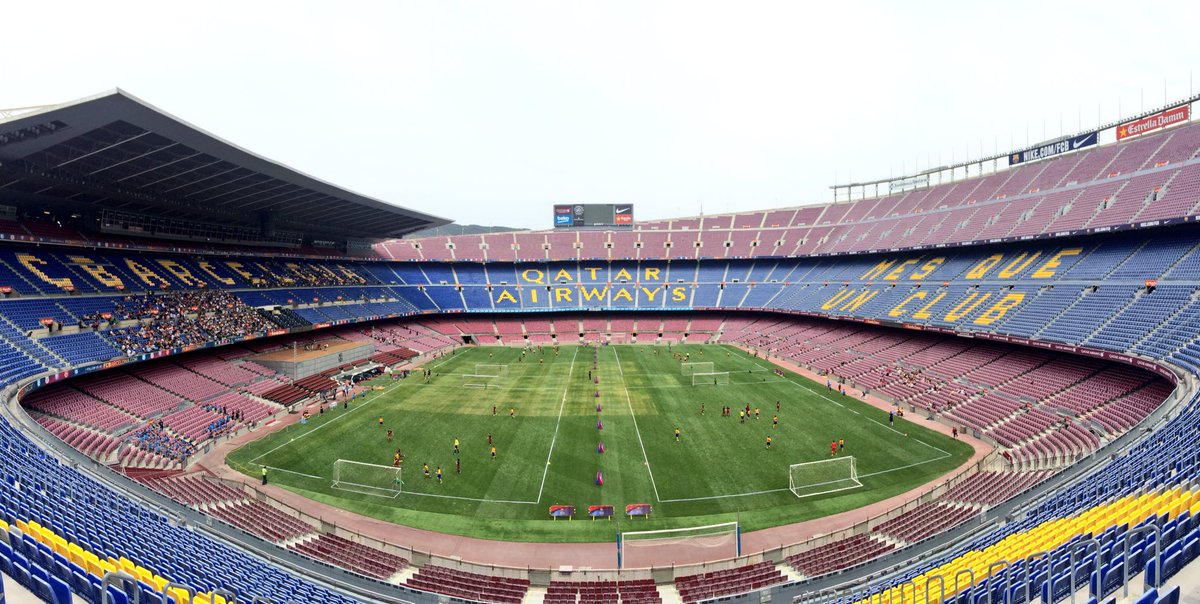 BarcaAcademy's tweet image. ⚽️ Últims partits de la jornada al Camp Nou / Últimos partidos del día en una escenario único. #FCBEscolaBCN