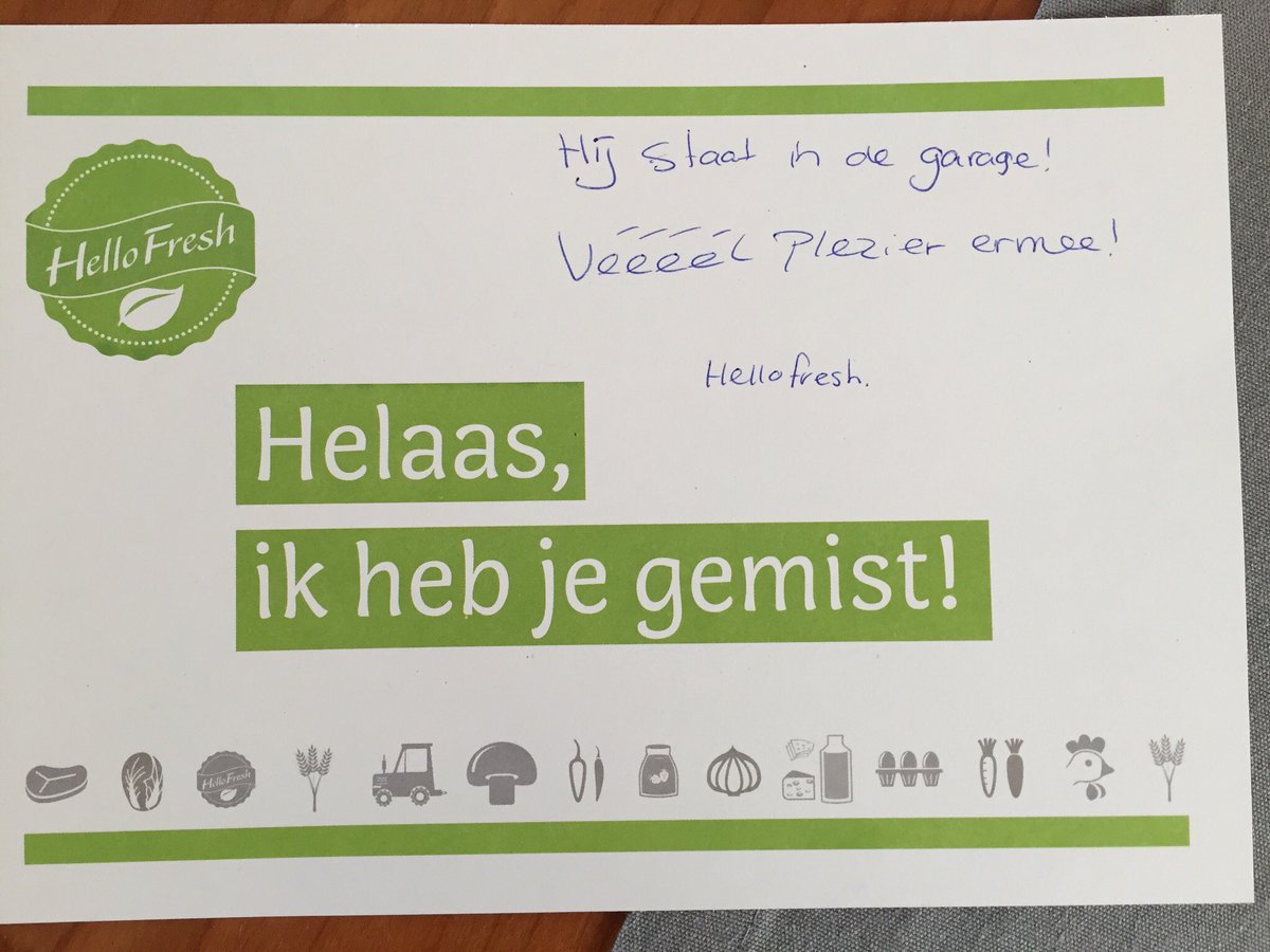 nousjke's tweet photo. @HelloFreshNL Erg attent van jullie bezorgen in Geleen! https://t.co/dRjCnYRQnd