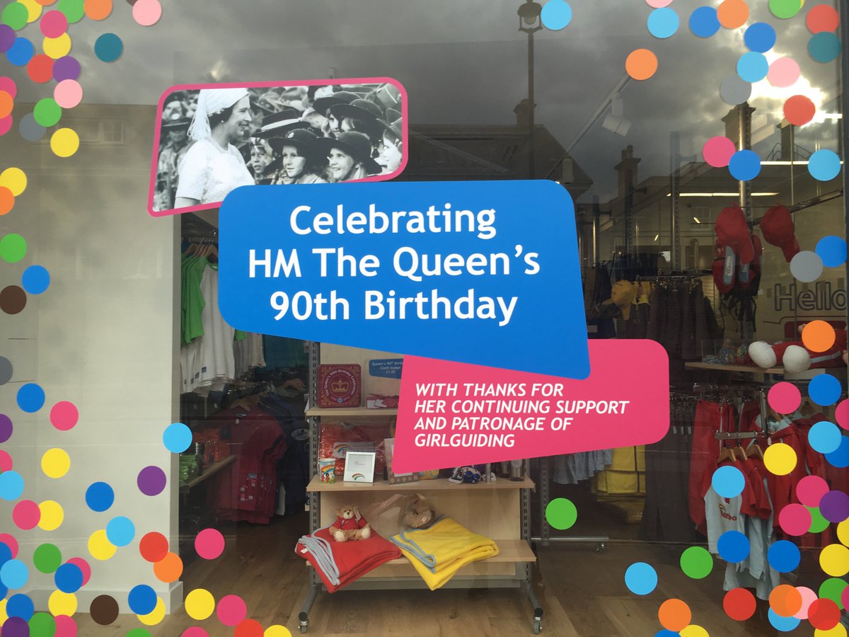 Girlguiding's tweet photo. If you are celebrating HM The #Queens90 this weekend, we'd love to see your pictures! https://t.co/E3uowJS1Hm