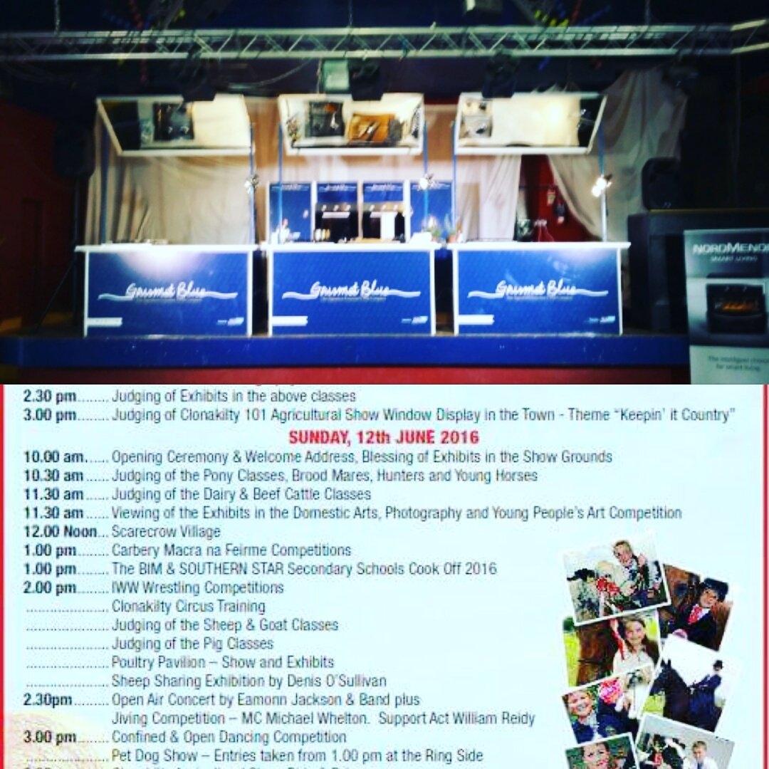MartinEventMana's tweet photo. All set to go at Clonakilty Agricultural Show with @chefadrianm and a local schools competition! #Clonakilty https://t.co/yYIMgDAd6F