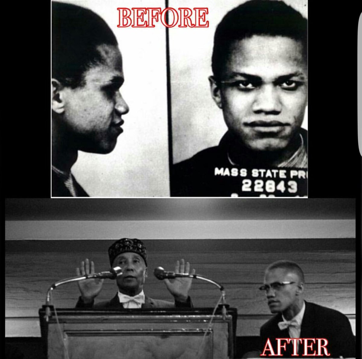 CarlosMuhammad1's tweet photo. What Was Malcolm X Before &amp; After Hearing The Teachings Of T.H.E.M. #Facts #Farrakhan #LifeOfAli @BrotherJesse https://t.co/2828WG16yl
