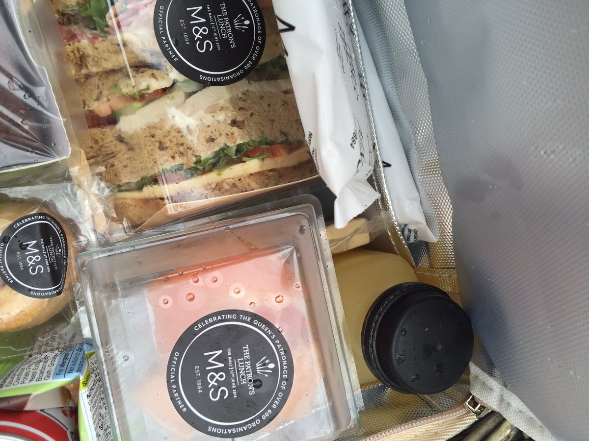 Enjoying lunch on the mall despite the rain!  #patronslunch