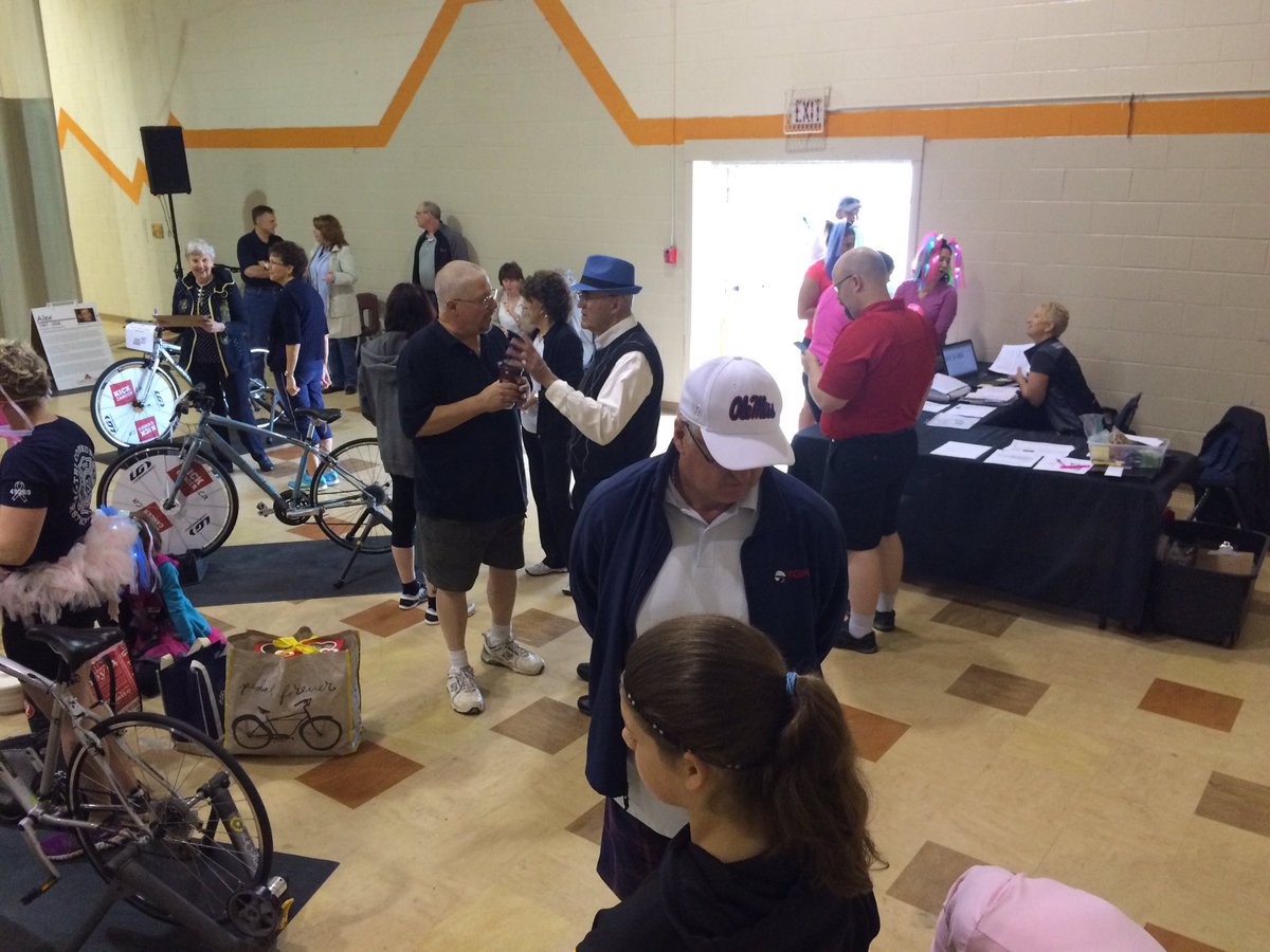 Getting #readytoride in Moncton for their fifth #insideride! #cycle #FUNdraising #costumes #spirit #MonctonNB