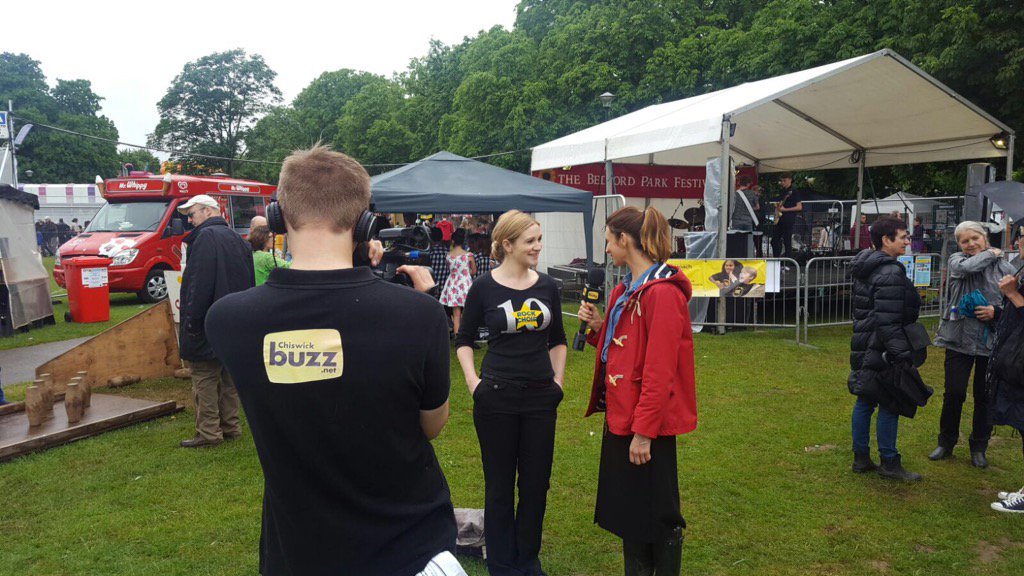 Great talking to <a href="/chiswickbuzz/">chiswickbuzz.net</a> at <a href="/BedfordParkFest/">BedfordParkFestival</a>. Hope you can join us at a rehearsal in Chiswick <a href="/RockChoir/">Rock Choir Official ⭐️</a> soon!