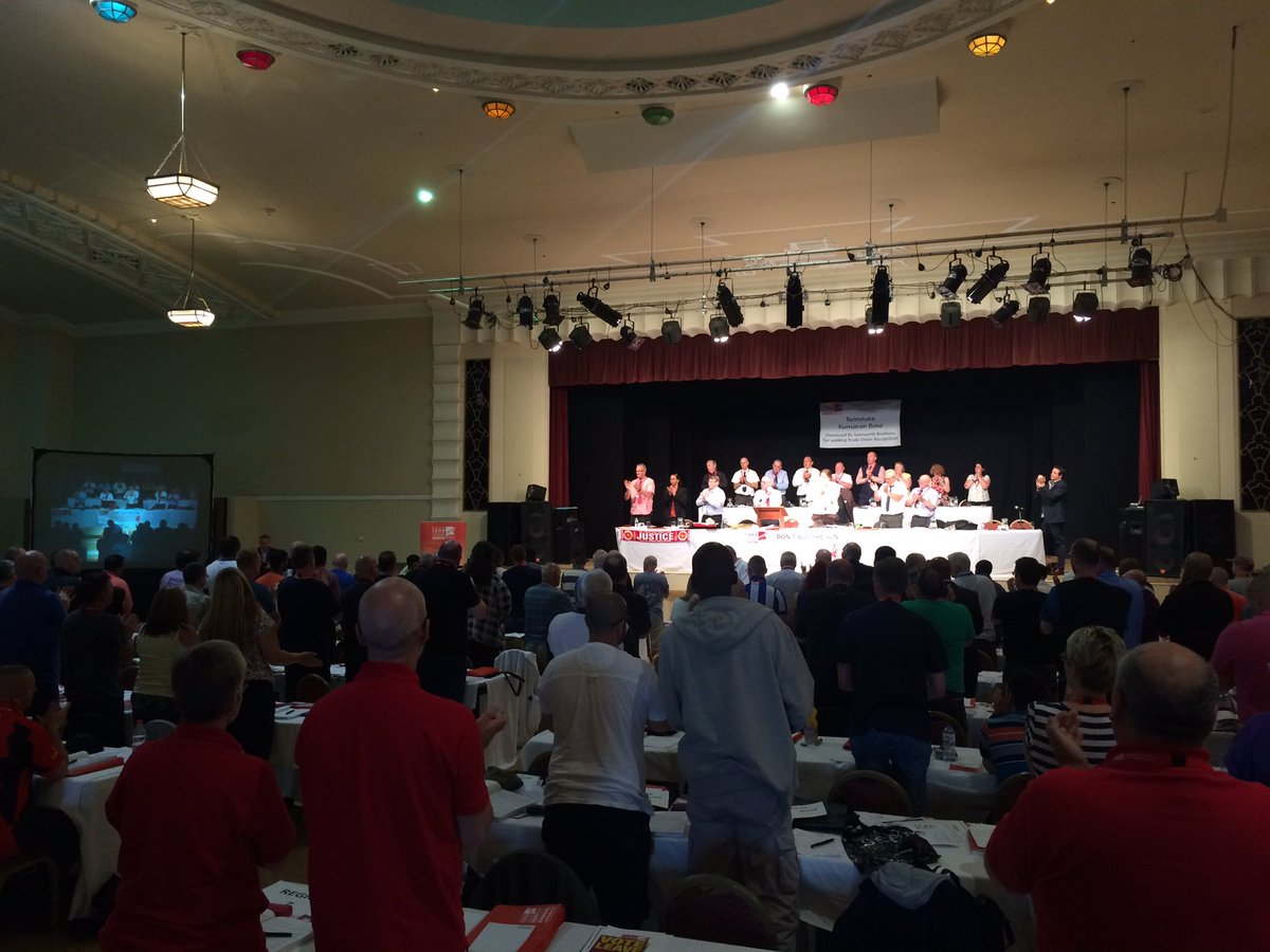 resistunite's tweet photo. Standing ovation for Kumaran Bose - sacked by Samworth's #NoVictimisation #ReinstateKumaran @IanBFAWU @Ronniebfawu https://t.co/lEUZYwSrSw