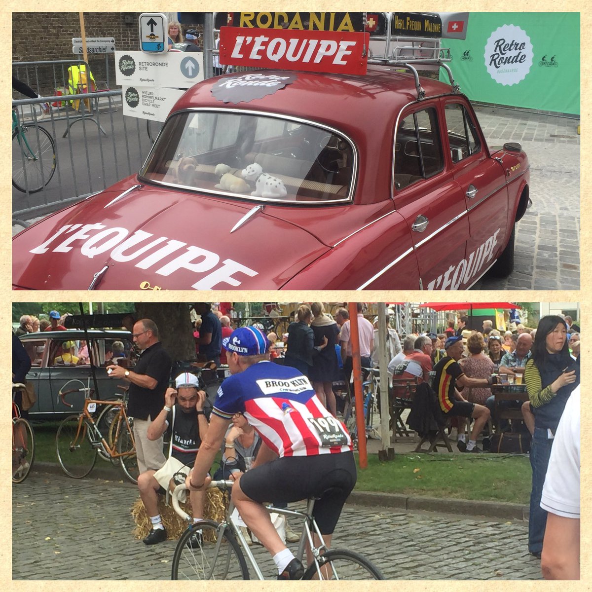 T_Van_hooland's tweet photo. Cycling! This must be Belgium 😊 #retroronde #oudenaarde #koers https://t.co/XiTlFtXuOU