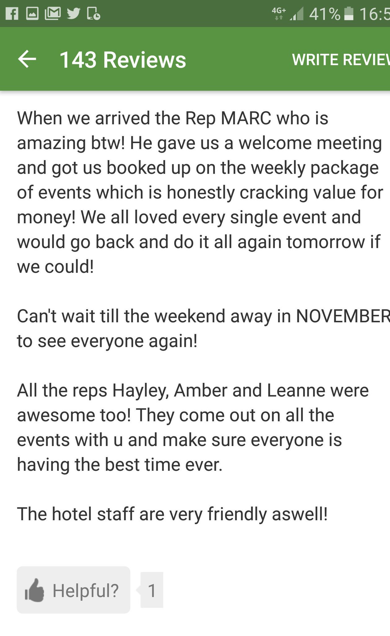 Club 18 30 Zante On Twitter More 1st Week Reviews From Hotel olympia 