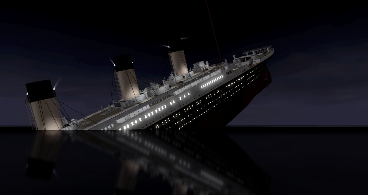 Soulesstitan Rblx On Twitter My Roblox Titanic Sinking 1997