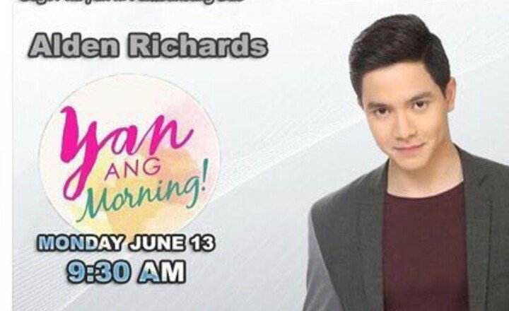 MDH_PARANAQUE's tweet photo. Abangan bukas si @aldenrichards02 sa yan ang morning ctto #SPSFreeToLaugh https://t.co/9WJSUxK6XO
