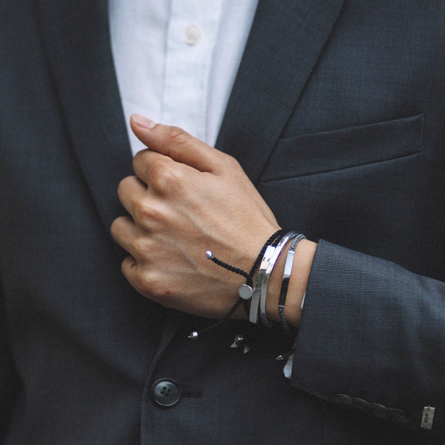 Monica Vinader on X Layered Linear cord and Linear stone bracelets for men styled by quyenmike. MYMV https t IdDd781yUv X