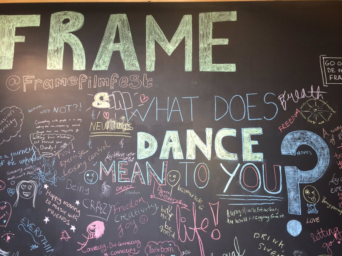 onedanceuk's tweet photo. What a brilliant wall at @framefilmfest! #WhatDoesDanceMeanToYou https://t.co/ybxgqw8tAO