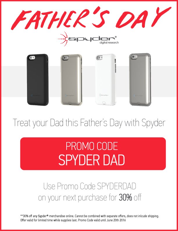 spyderstyle's tweet image. For the man who has everything there&apos;s Spyder #PowerShield cases to help him stay protected and powered. #fathersday